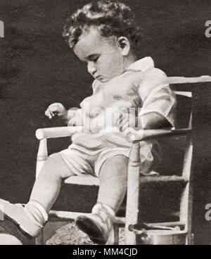 Charles Augustus Lindbergh jr., 20-Monate alten Sohn der Flieger Charles Lindbergh, Anne Morrow Lindbergh, entführt von seinem Haus in Pannes, New Jersey, United States, die am 1. März 1932. Am 12. Mai, wurde sein Körper in der Nähe entdeckt. Aus dem Festzug des Jahrhunderts, veröffentlicht 1934 Stockfoto