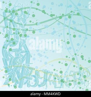 Hintergrund mit Buchstaben Vektor Stock Vektor