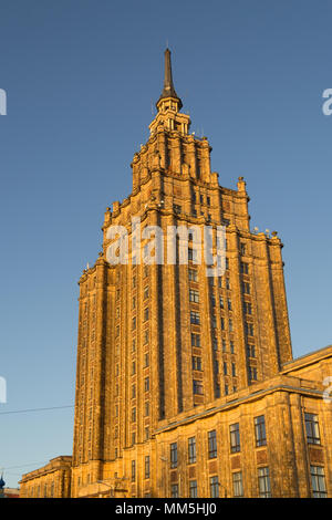 Lettische Akademie der Wissenschaften in Riga Stockfoto