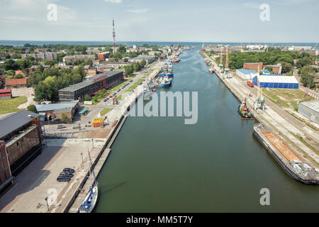 Liepaja City Green river in Lettland, Sommer Stockfoto