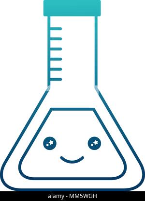 Tube test mit Smile kawaii Charakter Vector Illustration Design Stock Vektor
