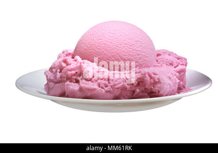 Himbeer-Sorbet Stockfoto