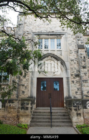 San Antonio, Texas - 18. April 2018: Die ersten presbyterianischen Kirche aus dem Jahre 1909 ganz in der Nähe des Alamo in San Antonio entfernt. Stockfoto