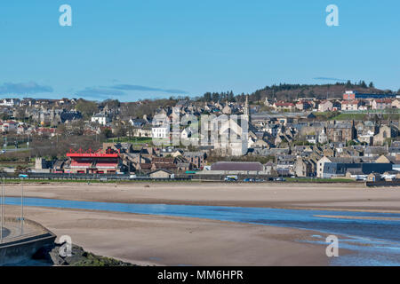 BANFF ABERDEENSHIRE SCHOTTLAND AUS GESEHEN ÜBER SANDS, WO DER FLUSS DEVERON DAS MEER TEIL 5 eintritt Stockfoto