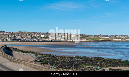 BANFF ABERDEENSHIRE SCHOTTLAND AUS GESEHEN ÜBER SANDS, WO DER FLUSS DEVERON DAS MEER TEIL 4 eintritt Stockfoto