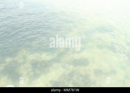 Meer Wasser Textur, Bereich Vermelha Insel, Areia Vermelha Strand, Areia Vermelha Marine State Park, Cabedelo, Paraiba, Brasilien Stockfoto