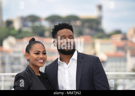 Cannes, Frankreich. 10. Mai, 2018. Ryan Coogler, der Direktor des 'Black Panther', besucht einen Fotoauftrag während des 71. Filmfestival in Cannes. Credit: Idealink Fotografie/Alamy leben Nachrichten Stockfoto