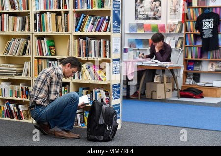 Prag, Tschechische Republik. 10. Mai, 2018. Die 24. Internationale Buchmesse und Literaturfestivals Book World 2018 in Prag, Tschechische Republik, 10. Mai 2018. Quelle: Vit Simanek/CTK Photo/Alamy leben Nachrichten Stockfoto