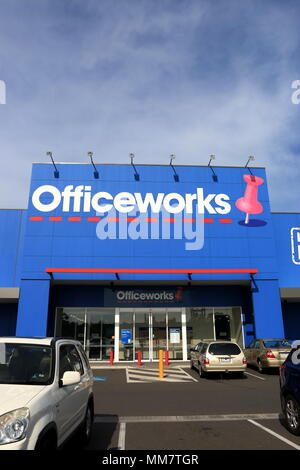 Officeworks - Australische Bürobedarf store Stockfoto