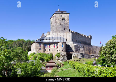Gotický Hrad Kost u Sobotky, Cesky Raj, Ceska Republika/gotischen Burg Kost in der Nähe der Stadt Sobotka, böhmische Paradiise, Tschechische Republik Stockfoto