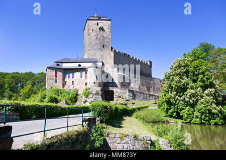 Gotický Hrad Kost u Sobotky, Cesky Raj, Ceska Republika/gotischen Burg Kost in der Nähe der Stadt Sobotka, böhmische Paradiise, Tschechische Republik Stockfoto