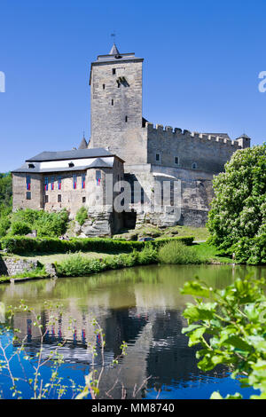 Gotický Hrad Kost u Sobotky, Cesky Raj, Ceska Republika/gotischen Burg Kost in der Nähe der Stadt Sobotka, böhmische Paradiise, Tschechische Republik Stockfoto