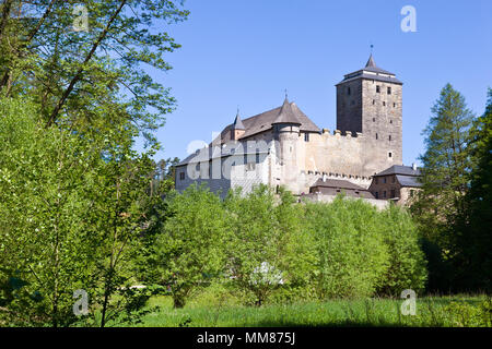 Gotický Hrad Kost u Sobotky, Cesky Raj, Ceska Republika/gotischen Burg Kost in der Nähe der Stadt Sobotka, böhmische Paradiise, Tschechische Republik Stockfoto