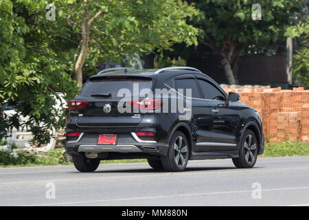 CHIANG MAI, Thailand - 20 april 2018: Private Suv Auto MG ZS. Produkt von britischen Automotive. Auf der straße Nr. 1001, 8 km von Chiang Mai City. Stockfoto