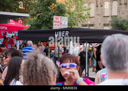 Fieesta San Antonio öffnung Nacht Feier Stockfoto