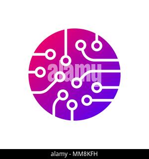 Platine Symbol Vektor. Bunte Logo. EPS 10. Stock Vektor