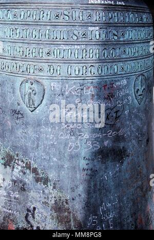 Glocke im Glockenturm der Kathedrale von Florenz Stockfoto