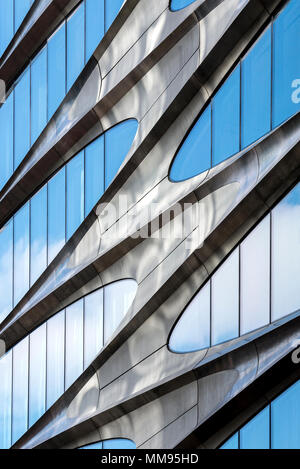 Abstrakte Sicht von Zaha Hadid - in NEW YORK CITY, 520 W 28. Straße. Stockfoto