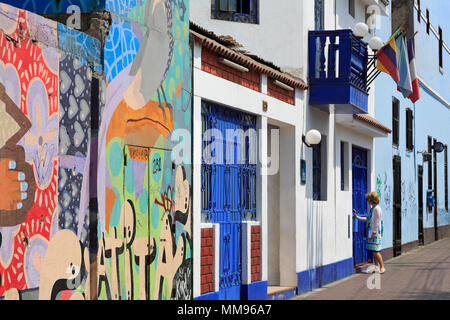 Hotel, Barranco District, Lima, Peru Stockfoto