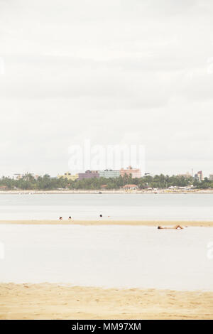 Areia Vermelha Insel, Areia Vermelha Strand, Areia Vermelha Marine State Park, Cabedelo, Paraiba, Brasilien Stockfoto