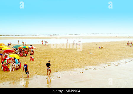 Areia Vermelha Insel, Areia Vermelha Strand, Areia Vermelha Marine State Park, Cabedelo, Paraiba, Brasilien Stockfoto