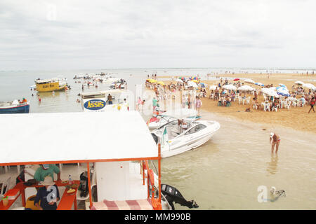 Areia Vermelha Insel, Areia Vermelha Strand, Areia Vermelha Marine State Park, Cabedelo, Paraiba, Brasilien Stockfoto