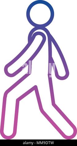 Abbildung menschlichen Fuß silhouette Avatar Stock-Vektorgrafik - Alamy