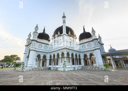 KEDAH, MALAYSIA - 14. AUGUST 2017: Zahir Moschee in Alor Setar, Kedah, Malaysia. Die Architektur Stil ist Mix aus traditionellen malaiischen mit Indischen mongolischen Inf Stockfoto