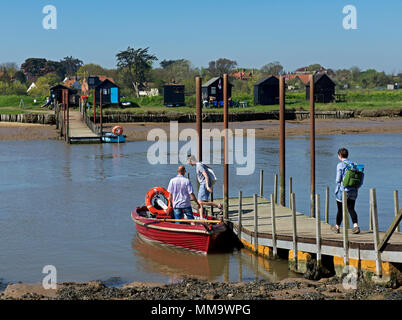 Fähre Wildschwein von Walberswick, Southwold, Suffolk, England Großbritannien Stockfoto