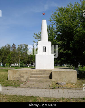 Denkmal zu Ehren der Sieg im Bürgerkrieg für das sowjetische Regime. Stockfoto