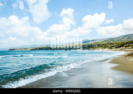 Paradies wilden Strand des Mittelmeers auf Zypern Insel Stockfoto