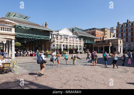 Berühmte überdachte Märkte in Covent Garden. Stockfoto