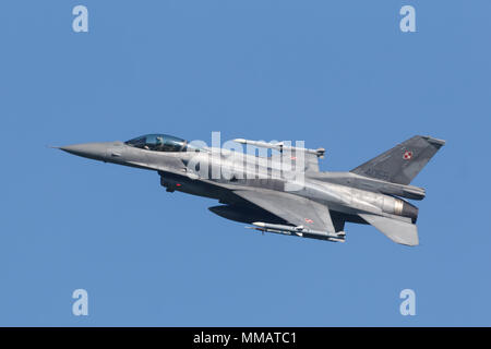 Leeuwarden, Niederlande 18. April 2018: eine polnische F-16 während der Frisian Flag Übung Stockfoto