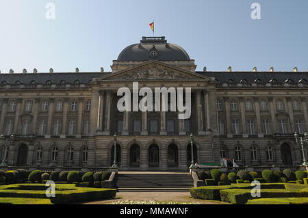 Der Königliche Palast von Brüssel (Palais de Bruxelles) (Koninklijk Paleis Van Brussel), Brüssel, Belgien. Stockfoto