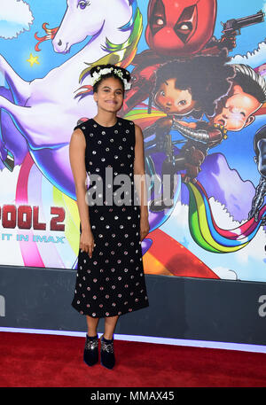 Zazie Beetz an einem Fotoshooting für deadpool 2, im Empire Casino in Leicester Square, London statt. Bild Datum: Donnerstag, 10 Mai, 2018. Siehe PA Geschichte showbiz Deadpool. Foto: Ian West/PA-Kabel Stockfoto