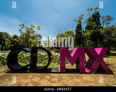 Signatur CDMX Anmelden Chapultepec Park in Mexiko Stadt Stockfoto