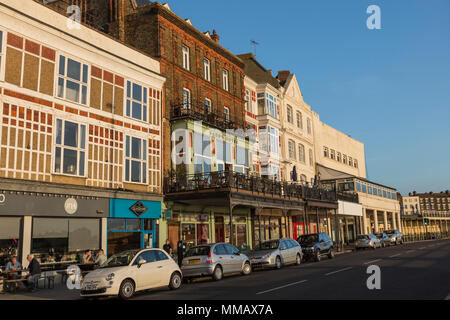 Margate an einem sonnigen Mai Pasta-station. Stockfoto