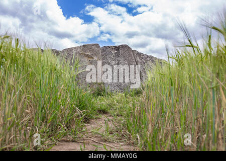 Dolmen von Magacela alte megalithische Gebäude in der Nähe von Don Benito, Extremadura. Spanien Stockfoto
