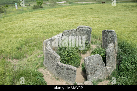 Dolmen von Cerca del Marco alte Gebäude in der Nähe von magalithic Magacela in Extremadura. Spanien Stockfoto