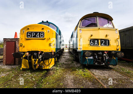 Alten Bahnhof, Midlands Railway Museum, Großbritannien Stockfoto