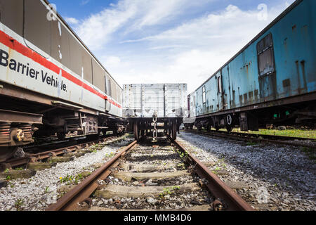 Alten Bahnhof, Midlands Railway Museum, Großbritannien Stockfoto