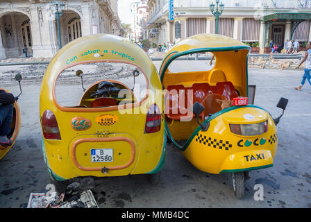 Cocotaxis Havanna Kuba Mittelamerika Stockfoto