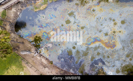 Mammuts in tar Anzeige eingeschlossen, La Brea Tar Pits, Los Angeles, Kalifornien Stockfoto