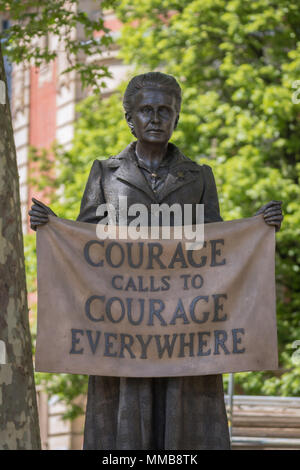 Die Fawcett Statue, die von Turner Prize-winning artist Gillian Wearing, In Parliament Square, Westminster, London. Stockfoto