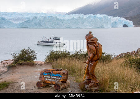 Hielo Y Aventura Big Ice Tour, Perito Moreno Gletscher, Glaciar Perito Moreno, Argentinien Stockfoto