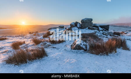 Winter auf Zeile Tor Stockfoto