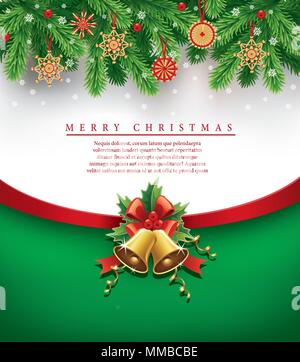 Weihnachten Hintergrund mit traditionellen Stroh Dekorationen Stock Vektor