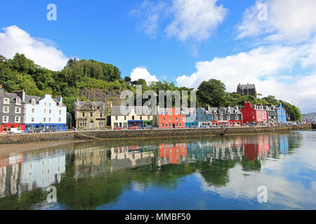 Tobermory Town, der Hauptstadt der Isle of Mull in der Schottischen Inneren Hebriden, Schottland, Vereinigtes Königreich Stockfoto