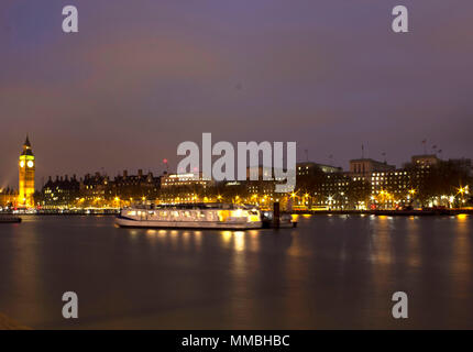 Der Fluss Themse London Stockfoto
