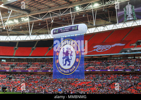 Chelsea gewinnen die Damen FA-Cup 2018 im Wembley Stadium, Heimat der nationalen England Football Team, im Westen von London, Großbritannien Stockfoto